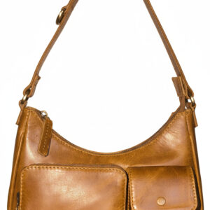 Vintage Leather Shoulder Bag – Tan