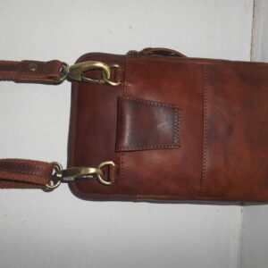 Heritage Cognac Leather Multi-Way Crossbody and Belt Bag