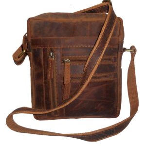 Urban Ranger Leather Crossbody Sling Bag – Vintage Brown