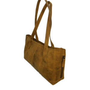 Vintage Hunter Leather Tote Bag – Tan