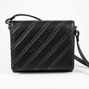 First Rite Diagonal Stitch Crossbody Wallet Bag