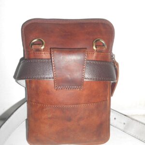 Heritage Distressed Leather Multi-Way Belt Pouch and Crossbody Bag