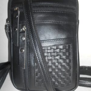 Urban Weaver Leather Crossbody Utility Bag